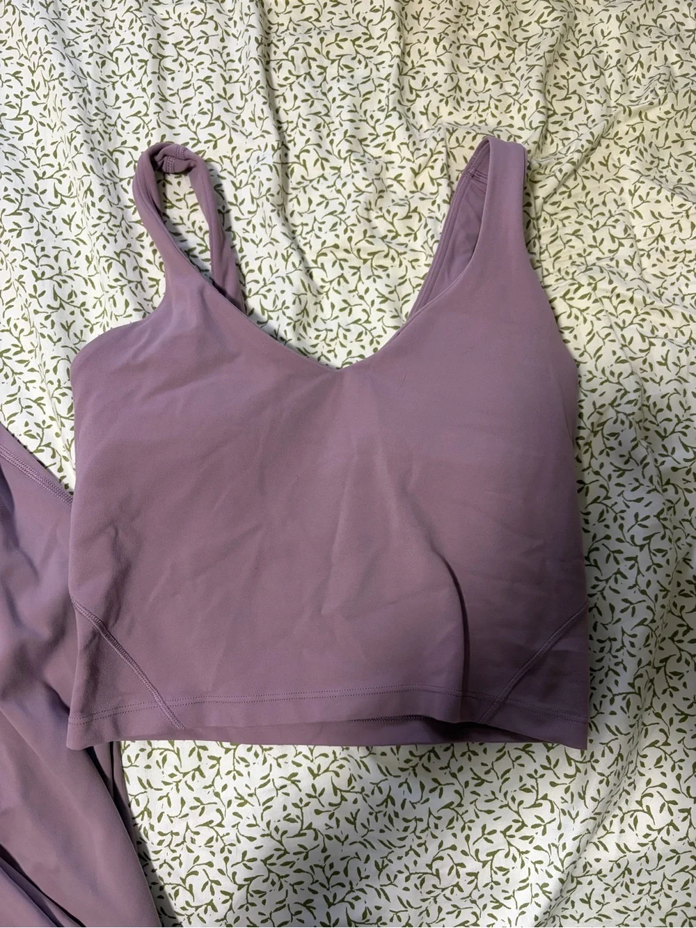 lululemon athletica Light Mauve V‑Neck Supportive Tank